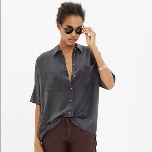 Madewell Silk Courier Shirt